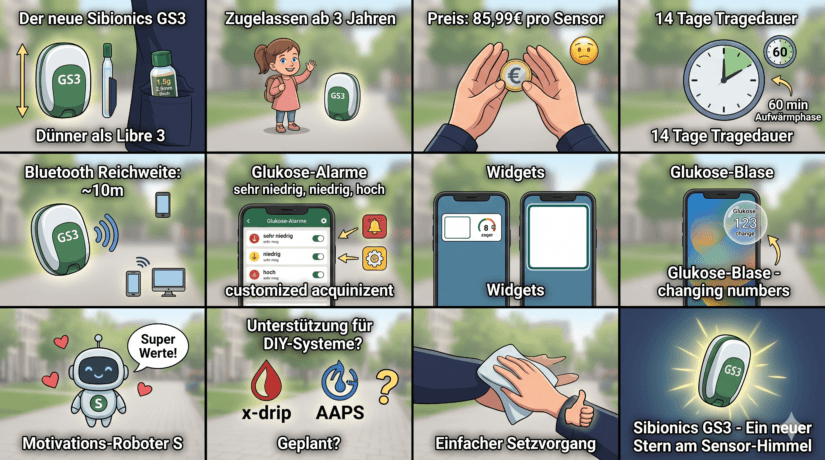 Der neue Sensor GS3 von Sibionics – Meine Eindrücke